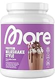 MORE Protein, Eiskaffee, 600 g, Mix aus Whey Konzentrat und Casein, ideal zum Muskelaufbau und -erhalt, mit Laktase, geprüfte Qualität - made in Germany