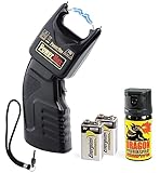 Security-Discount - PTB Elektroschocker 500.000 Volt inkl. Batterien und Dragon Pfefferspray