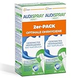 AUDISPRAY ADULT x 2 - Regelmäßige Ohrenhygiene - 100 Prozent natürliche Lösung aus gereinigtem Meerwasser - Spray 50 ml x2