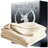 HIRSCHGAU® Naturleder weich schonend Premiumqualität...