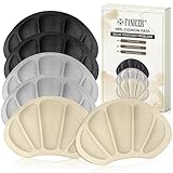 6 Stück Fersenschuhpolster für Schuhe,Fersenpolster Schuheinlagen-für zu große Schuhe & Stiefel Schuhfüller Heel Protector Pads,Anti-Blister-Schuheinlagen Fersenschutz(Grau&Schwarz&Hautfarben)