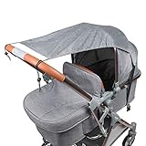 Sonnensegel für Kinderwagen Babywanne TBoonor flexibler Baby Sonnenschutz Kinderwagen mit UV Schutz 50+ Universal Staubdicht/Winddicht Sonnendach für Kinderwagen und Buggy