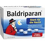 Baldriparan Stark für die Nacht – Pflanzliches Arzneimittel mit hochdosiertem Baldrianwurzel-Trockenextrakt – Bewährte Dragees bei nervös bedingten Schlafstörungen – 120 Dragees