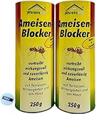 2X 250g Ameisen-Pulver, Ameisenmittel, Pulver gegen Ameisen, Streu- & Gießmittel, Ideal für Außen & Innen, Terrasse, Wintergarten, Haus, Ameisenabwehr, Ameisenstopp + TMV24 Einkaufswagenchip
