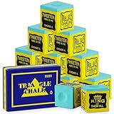 flintronic Billard Chalk, 12PCS Snooker Chalk Billardkreide, Pool Queue Würfel, rutschfeste Pool Queue Kreide, für Home, Bars, Turniere, Spiele