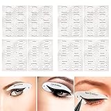 Eyeliner Schablone Lidschatten Schablone,SUPRROW Eyeliner Schablonenkarten 8 Blätter Augen Make up Schablone