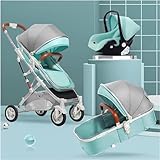 Kinderwagen Neugeborener Baby-Regenschirm-Kinderwagen für Säuglinge und Kleinkinder, umwandelbarer Stubenwagen-Kinderwagen, kompakter Einzelkinderwagen, Luxus-Kinderwagen-Kinderwagen, hochfo