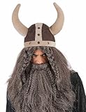 DEGUISE TOI VEGAOO - Weicher Wikingerhelm braun - Helm - Einheitsgröße - Braun - Accessoires - 100% Polyester - Carnaval