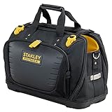 STANLEY FatMax Werkzeugtasche/Tragetasche für Werkzeug mit Fächern Quick Access (mit 4 Fächern, aus 600 x 600 Denier Nylon, mit Kunststoffboden & gepolstertem Schultergurt) FMST1-80147