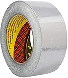 3M Aluminium-Klebeband 1436 , Metallklebeband - Weichaluminium, Beständig bei Feuchtigkeit , UV-Strahlung, Chemikalien und Temperaturschwankungen, 50 mm x 50 m, silber, 1er Pack