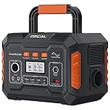 𝐁𝐥𝐚𝐜𝐤𝐯𝐢𝐞𝐰 Oscal Tragbares Powerstation, 266WH Solar Generator, 230V Powerbank mit 300W (600W Spitze) AC Steckdose, Portable Stromspeicher für Notstrom/Camping/Wohnmobile/Stromausfälle