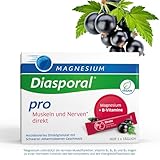 Magnesium-Diasporal Pro Muskeln und Nerven direkt | Magnesium Sticks mit 300 mg Magnesium und Vitamin B-Komplex | Schnelle Einnahme ohne Wasser | Vegan, glutenfrei und laktosefrei | 30 Sticks