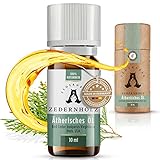 Zedernbär® | Ätherisches Zedernöl zum Auffrischen von Zedernholz, aromatisches Zedernholzöl, ätherisches Duftöl | 10ml