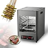 KUSOLE Elektrischer Steakgrillofen mit Einer maximalen Temperatur von 1450 Grad Fahrenheit (780 Grad Celsius), 30-Minuten-Timer, LCD-Bedienfeld, geeignet für die Zubereitung von Steaks Grey