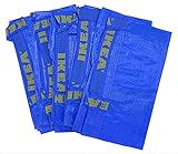 eLisa Ikea Frakta Beutel, groß, bis 25 kg, Blau, 5 Stück