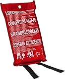 ABUS Löschdecke LD1118 – Zuverlässige Feuerlöschdecke für Haushalt und Küche, hitzebeständig, kompakt und einfach in der Anwendung