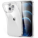 Oprimio Kristallklar Hülle für iPhone 12 Pro Max [Silikon Hülle] [%100 Durchsichtig] [Deutsche Material] [Ultra Dünn] Klar Handyhülle für Apple iPhone 12 Pro Max