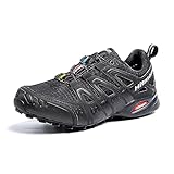 Hitmars Trailrunning Schuhe Männer Herren Trail Running Traillaufschuhe Damen C Schwarz EU 42