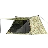 OneTigris NEBULA Zelt 1-2 Personen Camping Zelt Schwarz mit speziellem Zeltboden wasserdicht 4 Jahreszeiten für Outdoor-Camping, Strand, Reisen, Picknick