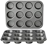 Amazon Basics - Rund Backblech für Muffins,...