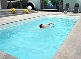 WelaSol Schwimmgurt Das Original | Pool Schwimmtrainer 3-TLG. inkl. Edelstahl Bodenhülse zur Befestigung | die günstigste Gegenschwimmanlage Aller Zeiten | Schwimmtraining im eigenen Pool