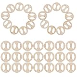 JOINPAYA 200 Holzknöpfe Pompon Halter Abnehmbar Strickmützen Befestigung Selbstgemacht Hutknöpfe Zubehör