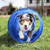 vabiono Hunde Agility Tunnel - Hundetunnel 55x150cm Spieltunnel Agilitytunnel Hundehöhle LZ