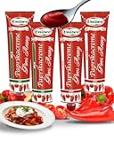 Univer Original 4x Piros Arany scharf & mild Paprikacreme SPARSET - 4x160g Paprikamark - Ungarische Spezialität direkt vom Hersteller - Paprikapasta Rotes Gold