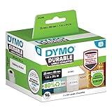 DYMO 2112285 Etiketten Rolle 89 x 25mm Polypropylen-Folie...