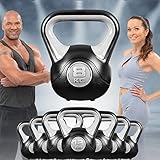 Miweba Sports Kettlebell KB200 | 4.0-12.0 Kg Gewichte - Kugelhantel - Kugelgewicht - Schwunghantel - Kettlebells - Hanteln - Hantel für Indoor & Outdoor - Krafttraining - Bodenschonend (8.0 kg)