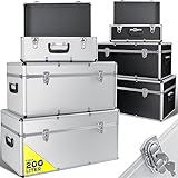 Masko® 3er SET Alu Boxen ✓ Alubox ✓ Alukiste ✓ Werkzeugkoffer ✓ Werkzeugkasten ✓ Transportbox | Werkzeugkiste | Lagerbox NEU Werkzeug Box | Farbe: Silber