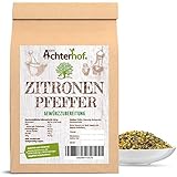 Zitronenpfeffer grob 250 g für die Pfeffermühle geeignet Gewürzzubereitung Pfeffer-Körner geschrotett natürlich vom-Achterhof