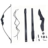 Recurvebogen- und Pfeilset für Jugendliche und Erwachsene, Outdoor-Bogenschießen, Recurvebogen für die Jagd, 40 lbs, Langbogen für Erwachsene, Anfänger, Langbogen