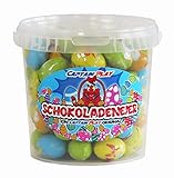 CAPTAIN PLAY Ostereier Schokolade mit Füllung, ca. 80 Stück in Einzelverpackung, 1kg Oster Schokolade im Oster Bucket, tolle Ostereier Deko