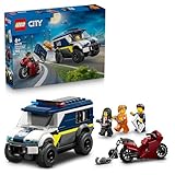 LEGO City Gefangenentransporter - Spielzeug LKW Bauset mit Motorrad, 3 Minifiguren und Abnehmbarer Gefängnistür - Geburtstagsgeschenk für Jungen ab 6 Jahren - 60479