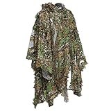 3D Jungle Sniper Set Jagd Camouflage Camping Vogelbeobachtung Poncho Ghillie Suit
