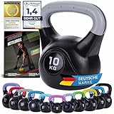 Body & Mind® Kettlebell Kugelhantel 2-20 kg - Workout Gewicht-Hantel für Kraft-Training - Profi Fitness Schwunghantel aus Kunststoff (f - 10 kg)