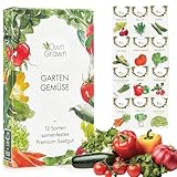 OwnGrown Gemüse Samen Set - 12 Pflanzensamen Sorten für...