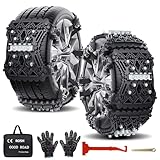 Schneeketten, 6 Stück Universal Auto Schneeketten...
