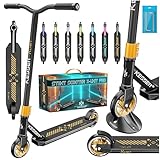 KESSER® Stunt Scooter X-Limit-Pro 360° Lenkung Funscooter Stuntscooter mit Ständer ABEC 9 Kugellagern, 110mm PU Räder, mit Ständer,Kickscooter Tretroller Cityroller Trick Roller für Kinder Erwachsene