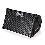 Coolmusic BP40D Verstärker für Akustikgitarre, tragbar, Bluetooth-Lautsprecher, 80 W mit Batterie mit Reverb Chorus Delay Effekt, 6 Eingänge, 3-Band-Equalizer