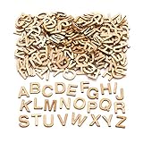 Baker Ross AW350 Mini-Briefvorlagen aus Holz (260 Stück) für Kinder zum Dekorieren und Ausstellen, 13 mm