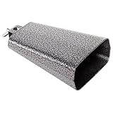 Fame M3 Cowbell, 6 1/2 Zoll, Hochwertige Stahl-Kuhglocke, Schwarz/Silber, 16.5 cm, Montierbar, Durchsetzungsstarker Klang, Exzellente Verarbeitung, Ohne Ständer