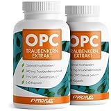 OPC Traubenkernextrakt - 480 OPC Kapseln mit 75% reinem O.P.C. je Kapsel - laborgeprüft (HPLC-Methode) mit Zertifikat: Echte 75% O.P.C.-Gehalt - 500 mg Traubenkernextrakt je Kapsel - vegan - 2x240