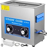 VEVOR Knob Control Ultrasonic Ultraschallreiniger 10L, Ultraschall Reinigungsgerät 220 V, Schmuckreiniger Ultraschall digitaler Ultraschallreiniger Ultraschallreinigungsgerät Brille Schmuck Reinigung