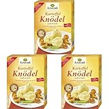 Alnatura Bio Kartoffelknödel Halb & Halb, 225 g (Packung mit 3)