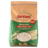 Gerstoni Fitnessflocken fein 3kg, mild-nussige Gerstenflocken in PREMIUM-QUALITÄT mit Beta-Glucan für Gesundes Frühstück, Kochen und Backen