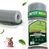 HOCHBEETHELDEN Wühlmausgitter für Hochbeete aus rostfreien feuerverzinkten feinmaschigen Drahtgitter |2,5 x 1,1 m| Hasendraht mit 6,3 mm Maschenweite | Kaninchendraht aus 0,55 mm Drahtgeflecht
