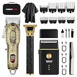 HIENA PRO Haarschneidemaschine Set & Trimmer Kit für Männer, Professioneller elektrischer Bartschneider und Folienrasierer, Gesichtspflegewerkzeuge, USB-Aufladung, perfekte Geschenke für Männer