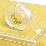 MILEQEE Clear Edge Protector Strip,25mm×2m, Scharfe Kante Wrap Cover Tape, selbstklebend Schutz Stoßfänger Guards für Schrank Tür Schreibtisch Glas Tisch Bett Möbel, Küche Arbeitsplatte, wasserdicht